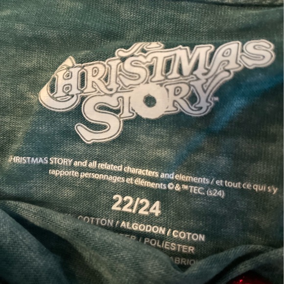 Lane Bryant Green Christmas Story Long Sleeve Tee - Picture 8 of 9